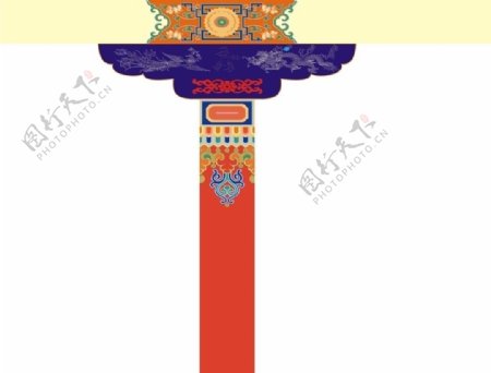 藏式柱子图片