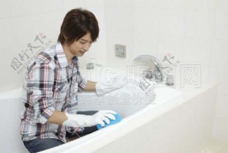 清洁浴室图片