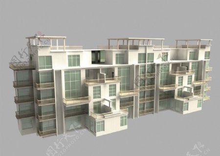 3D多层别墅图片