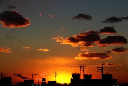 武安夕阳图片