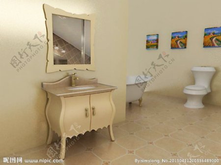 浴室柜现代浴室设计图片