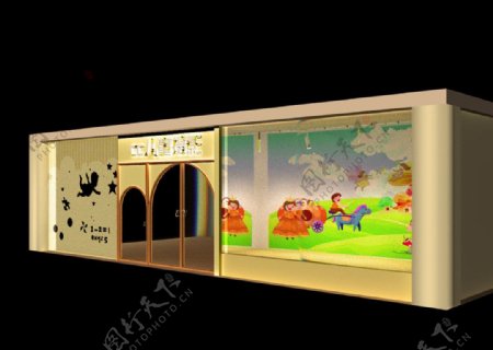 儿童影楼橱窗设计图片