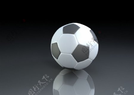 3D足球模型图片