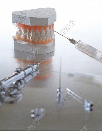 假牙注射器医疗用品针头牙医牙齿图片
