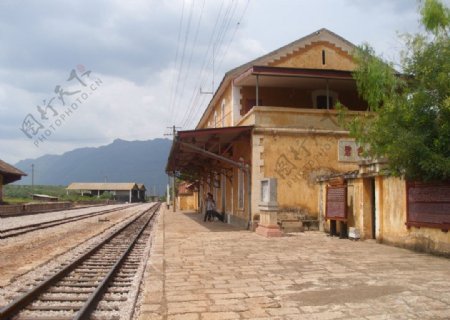 碧色寨火车站站房图片