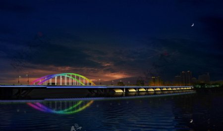 桥梁照明设计图片