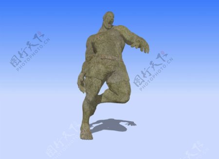 石雕猛男3D裸模图片