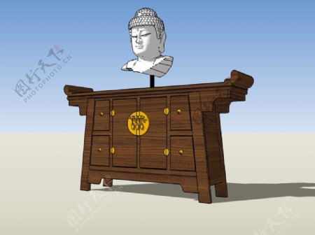 木柜3D模型图片