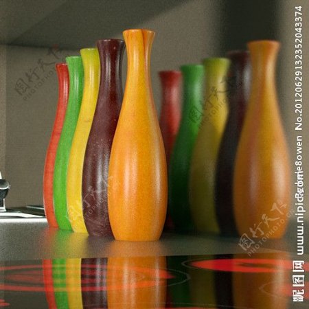 装饰花瓶3D模型图片