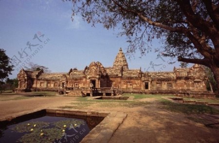 泰国清迈古庙遗址图片