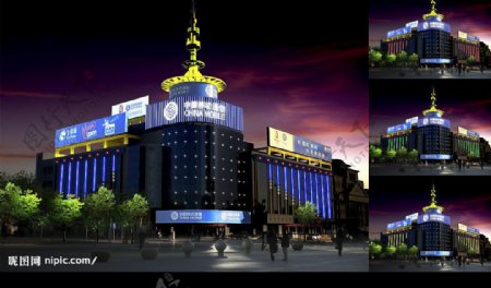 中国移动标志建筑效果图片
