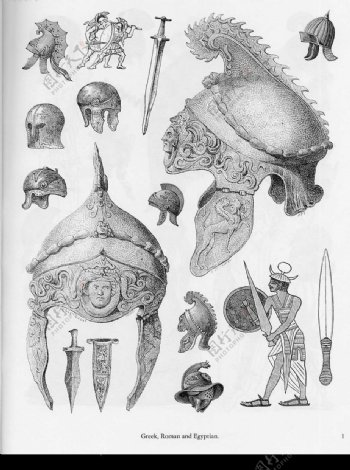 欧洲古代兵器盔甲骑士3图片