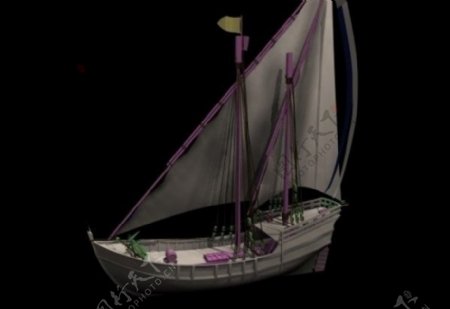 帆船3D模型图片
