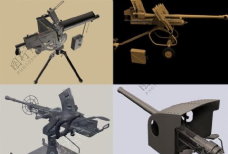 4款武器模型图片