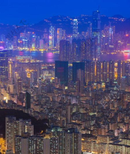 香港美丽夜色图片