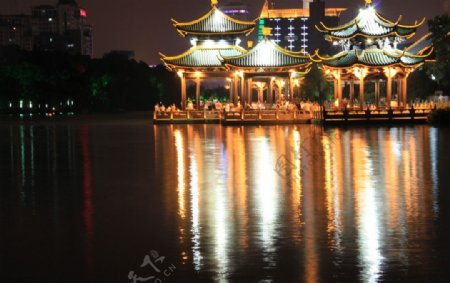 南通濠河夜景图片