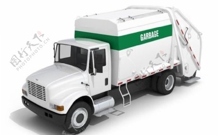 3D垃圾运输车模型图片