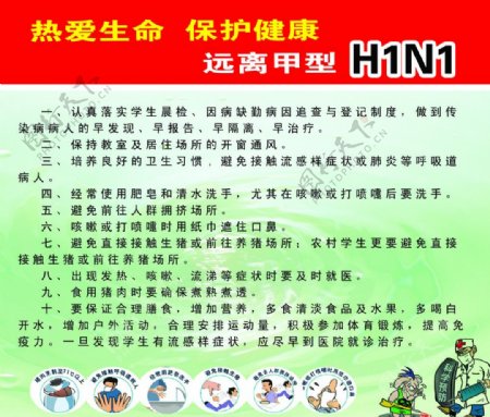 甲型H1N1图片