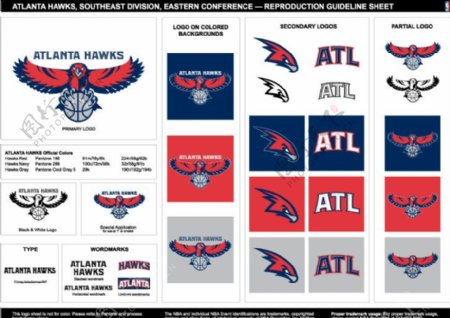 NBA老鹰队队标图片