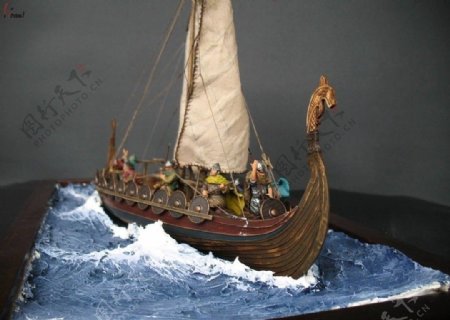 维京船模型图片