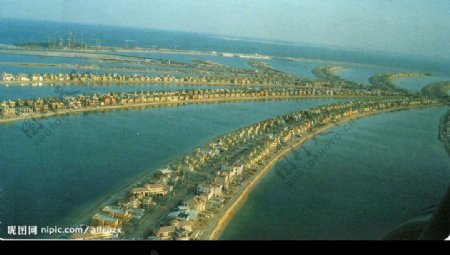 城市迪拜棕榈岛图片