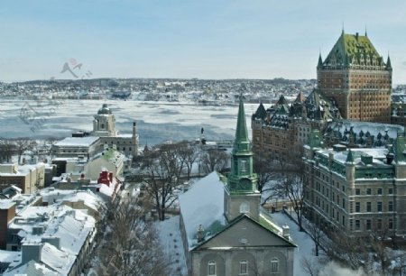 城市冬景图片