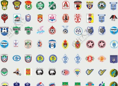 全球2487个足球俱乐部球队标志俄国1图片