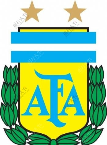 阿根廷国家队足协标志矢量图片