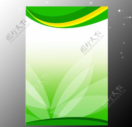 绿色花纹展板海报背景图片