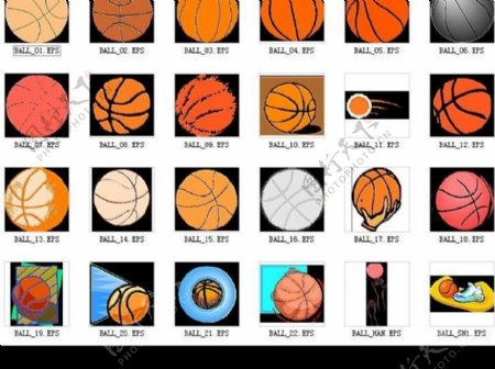 矢量篮球素材001图片