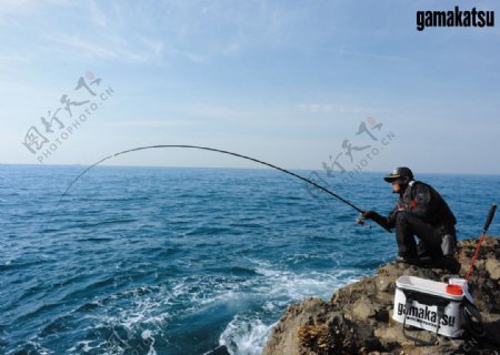 钓竿渔具广告壁纸图片