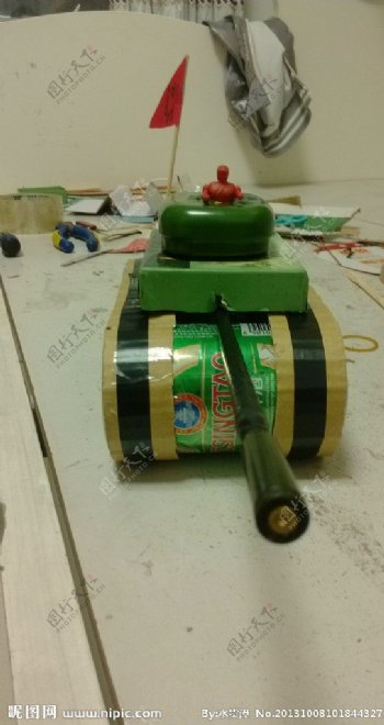 科技小制作坦克车图片