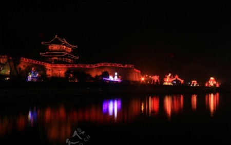 荆州夜景图片