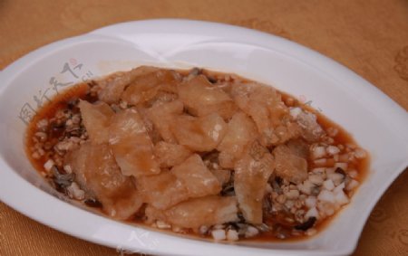 野米鲍汁杂谷烩鳝肚图片