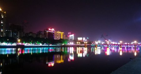 韶关武江河夜景图片