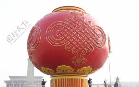 国庆花坛灯笼图片