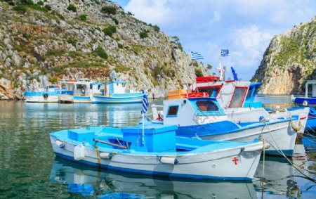 港口小船希腊旅游图片