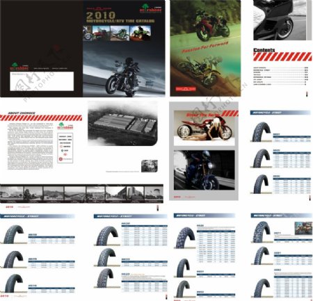 摩托车轮胎画册图片