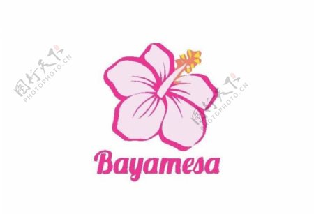 粉红花卉Logo图片