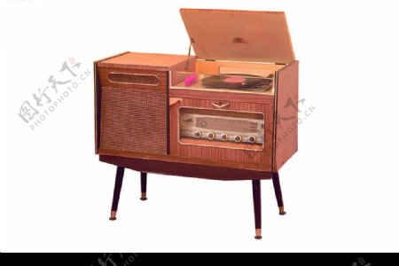 老式收音唱片一体机图片