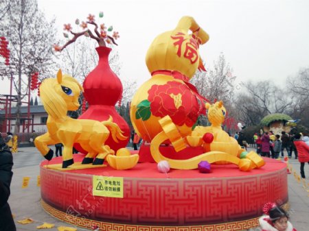 人民公园春节照片图片