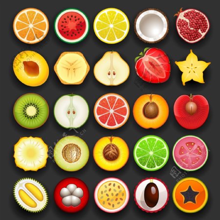 水果图标ICON标志图片