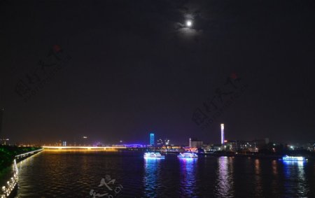 漂亮的珠江夜景图片
