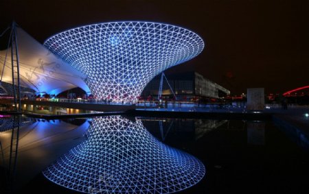 上海世博夜景图片
