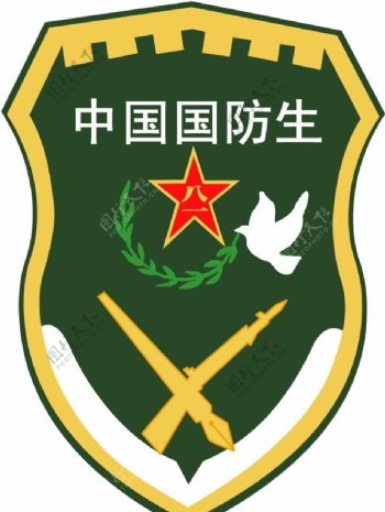 国防生徽标FLA矢量图片