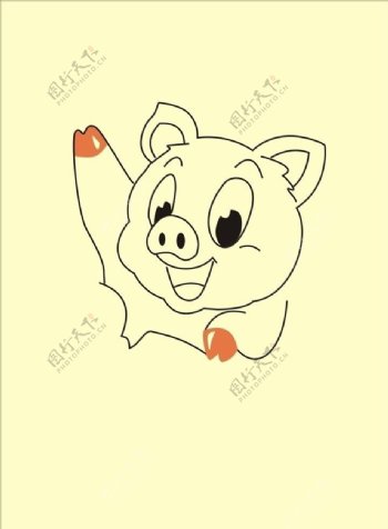 猪头标志图片