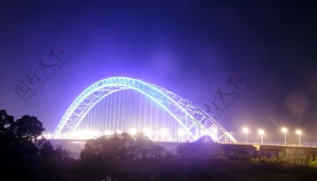 永和桥夜景图片