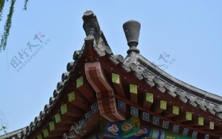 古式建筑屋檐图片