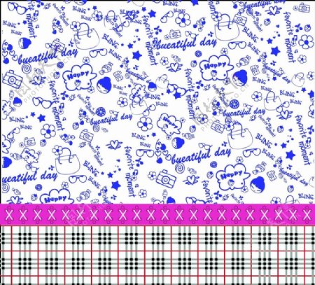格子花纹图片