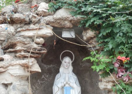 固安县韩家庄天主堂圣母像图片